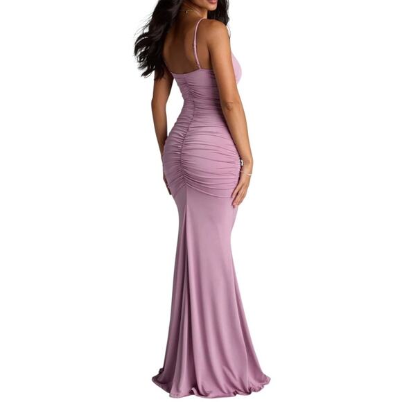 Windsor Justine V-Neck Mermaid Formal Dress Lavender Large NWT - Picture 11 of 11